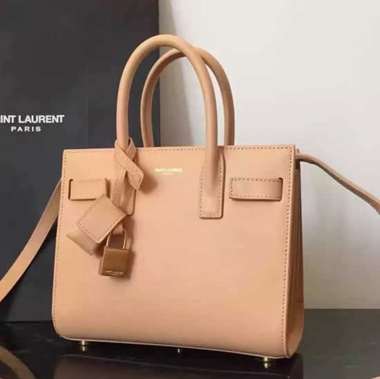 Replica Saint Laurent Nano Sac De Jour Bag In Beige Leather